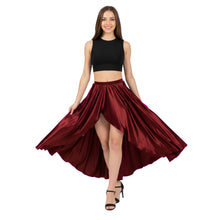 Satin Asymmetrical Wrap Skirt | High-Low Flow S-3XL | 41 Colors S72