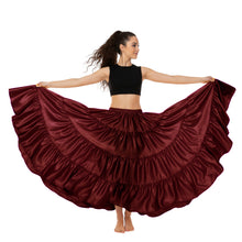 Ultimate Satin 25 Yard 4 Tier Skirt | Belly Dance Skirt S-5XL S20