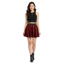 Satin Mini Skirt | High-Shine Party Wear S-3XL | 41 Colors S11