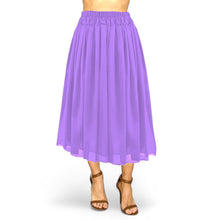 Max Flow Chiffon Full Circle Skirt with Lining | 30 Colors S-5XL