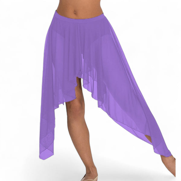 Belly Dance Side Assym sheer Skirt C44 - Regular Size 2