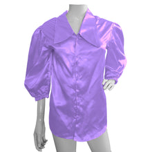 Button Down shirt Fancy Satin shirt S90 - Regular Size 2