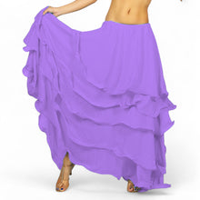 Voluminous! Chiffon 5-Layer Belly Dance Skirt | Full Coverage & Maximum Flow C25