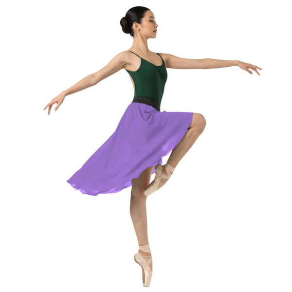 Chiffon High-Low Ballet Skirt | Asymmetrical Dance Wrap S-5XL C41