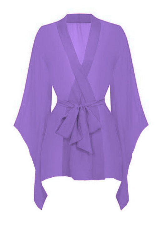 Chiffon Night wear Bathrobe C46 - Regular Size 2