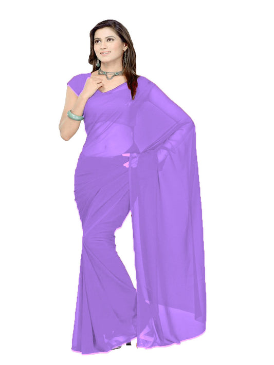 Chiffon Bollywood Plain Saree C26  2