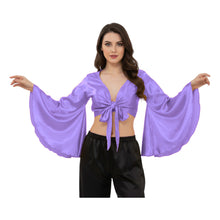 Satin Belly Dance Top | Self-Tie Choli Haut S-3XL | 41 Colors S29