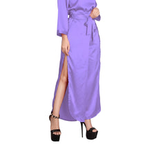 Royal Blue Satin Palazzo Pants, elegant evening trousers.