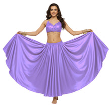Satin Full Circle Belly Dance Skirt | 360° Flow Gown S-5XL S8