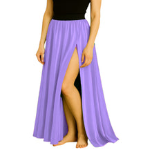 Satin Half Circle Skirt | Side Cut Dance Flow S-3XL | 41 Colors S94