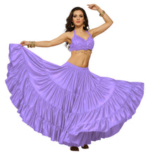 Ultimate Satin 25 Yard 4 Tier Skirt | Belly Dance Gown S-5XL S4