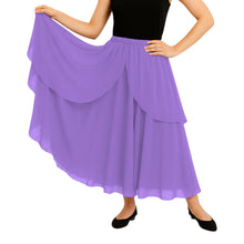 Chiffon 2 Layer Belly Dance Skirt | Flowy Fancy Costume S-5XL C75