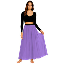 Chiffon Half Circle Belly Dance Skirt | S-5XL, 30 Colors | Flowy Maxi C32