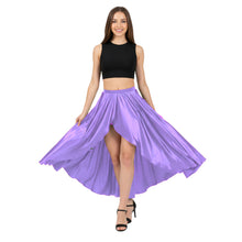 Satin Asymmetrical Wrap Skirt | High-Low Flow S-3XL | 41 Colors S72