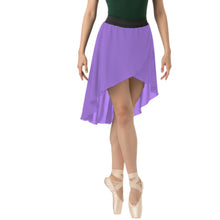 Chiffon High-Low Ballet Skirt | Asymmetrical Dance Wrap Skirt for Women | 30 Colors, S-5XL C41