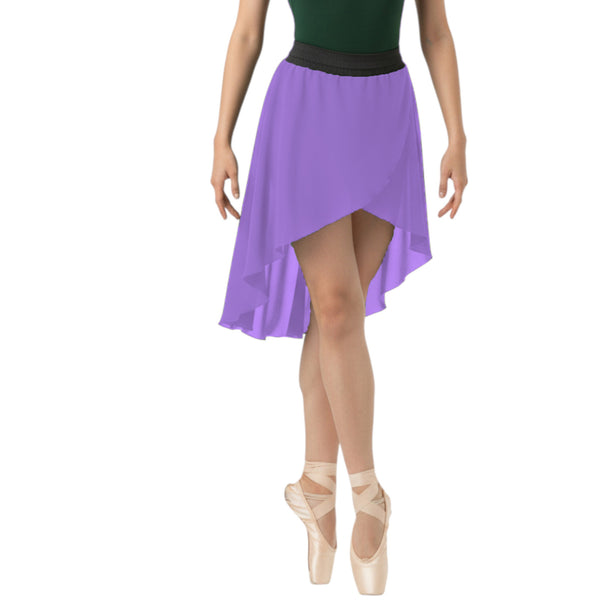 Chiffon High-Low Ballet Skirt | Asymmetrical Dance Wrap S-5XL C41