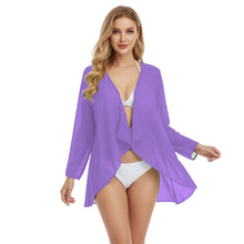 Chiffon Swimwear Cover Up Jacket | Sheer Beach Shrug S-5XL C77