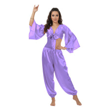 Satin Belly Dance Harem & Top Set | Full Costume S-3XL | 41 Colors S40