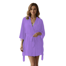 Chiffon Sheer Nightwear Bathrobe | Lingerie Robe S-5XL | 30 Colors C46