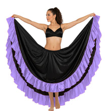 Satin 12 Yard Skirt w/ Frill | Full Volume Dance S-3XL | 41 Colors S22