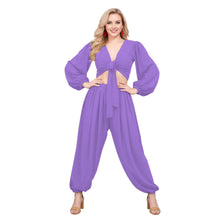 Belly Dance Costume Set: Ruffle Top & Boohoo Harem Pants S-5XL C70