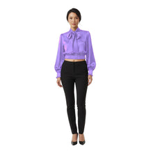 Satin Bow Blouse | Elegant Pussycat Tie Shirt S-3XL | 41 Colors S27