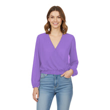 Chiffon V Neck Cover Top | Sheer Flowy Blouse S-5XL | 30 Colors C53