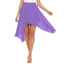 Flowy Chiffon Asymmetrical High-Low Maxi Skirt C38