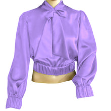 Party wear Satin Bow Blouse And Bow Shirt S27  - Regular Size 2