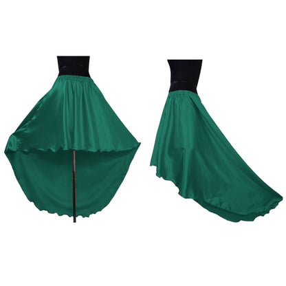 Satin Belly Dance  Asymmetrical Skirt S47 - Regular Size 2