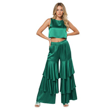 Satin 3-Layer Palazzo Pants | Wide Leg Party Trousers S-3XL | 41 Colors S97