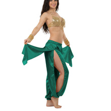 Satin Harem Pants w/ Side Slit | Belly Dance Flow S-3XL | 41 Colors S144