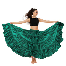 Ultimate Satin 25 Yard 4 Tier Skirt | Belly Dance Skirt S-5XL S20