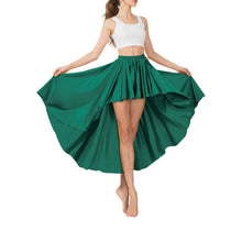 Satin Asymmetrical High-Low Skirt | Flowy Maxi S-5XL | 41 Colors S74