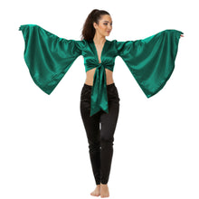Satin Belly Dance Top | Self-Tie Choli Haut S-3XL | 41 Colors S37