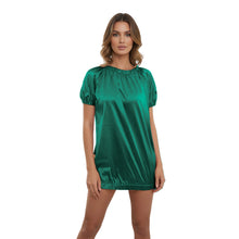 Satin Round Neck T-Shirt | Silky Short Sleeve Top S-3XL | 41 Colors S106