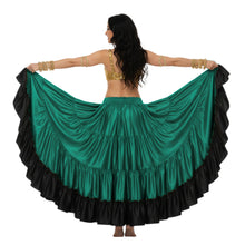 Ultimate Satin 25 Yard 4 Tier Skirt | Black Contrast Flow S-3XL S65