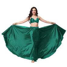 Satin Full Circle Belly Dance Skirt | 360° Flow Gown S-5XL S69