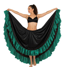 Satin 12 Yard Skirt w/ Frill | Full Volume Dance S-3XL | 41 Colors S22