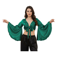 Satin Belly Dance Top | Self-Tie Choli Haut S-3XL | 41 Colors S29