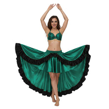 Satin Asymmetrical Dance Skirt Frill |Ballet Dance Skirt High-Low Flow S-3XL S49