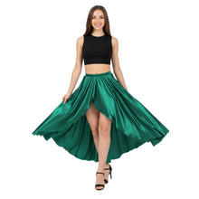 Satin Asymmetrical Wrap Skirt | High-Low Flow S-3XL | 41 Colors S72