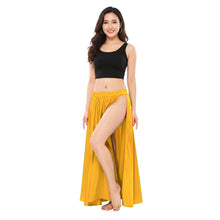 Satin Belly Dance Side Cut Skirt | Side Cut Flow Costume S-3XL | 30 Colors S36