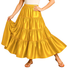 Ultimate Satin 32 Yard 4 Tier Skirt | Pro Belly Dance S-3XL S30