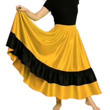 Satin Full Circle Dance Skirt w/ Frill | 360° Flow S-3XL S33