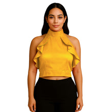Satin Crop Top | Fancy Party Wear Blouse S-3XL | 41 Colors S92