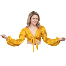 Silver Satin Ruffle Dance Top, metallic performance choli.