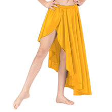 Belly Dance Satin Skirt Ballet Asymmetrical skirt S72 - Regular Size 2