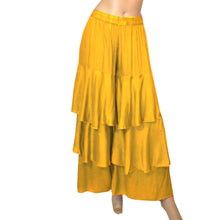 Satin Belly Dance 3 Layer Satin Palazzo Pants S97 - Regular Size 2