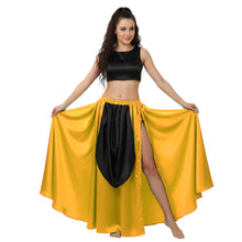 Satin A-Line Skirt w/ Side Slit | Flowy Dance Wear S-3XL | 41 Colors S39